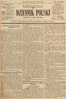 Dziennik Polski (wydanie popołudniowe). 1905, nr 51