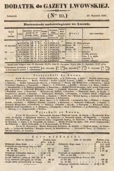 Dodatek do Gazety Lwowskiej : doniesienia urzędowe. 1845, nr 10