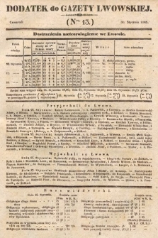 Dodatek do Gazety Lwowskiej : doniesienia urzędowe. 1845, nr 13