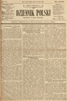 Dziennik Polski (wydanie popołudniowe). 1905, nr 114