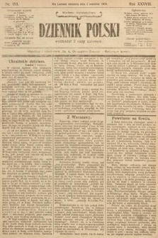 Dziennik Polski (wydanie popołudniowe). 1905, nr 153