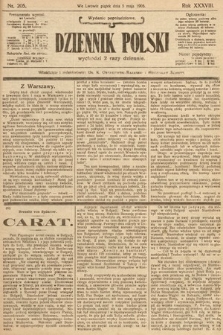 Dziennik Polski (wydanie popołudniowe). 1905, nr 205