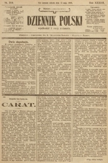 Dziennik Polski (wydanie popołudniowe). 1905, nr 219