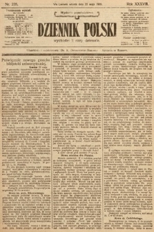 Dziennik Polski (wydanie popołudniowe). 1905, nr 235