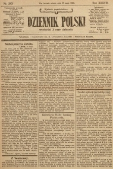 Dziennik Polski (wydanie popołudniowe). 1905, nr 243