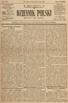 Dziennik Polski (wydanie popołudniowe). 1905, nr 249