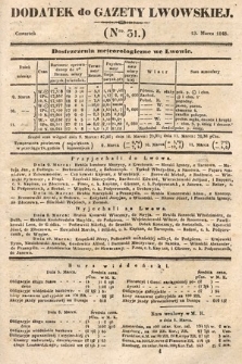 Dodatek do Gazety Lwowskiej : doniesienia urzędowe. 1845, nr 31