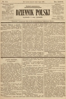 Dziennik Polski (wydanie popołudniowe). 1905, nr 312