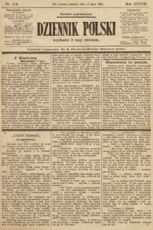 Dziennik Polski (wydanie popołudniowe). 1905, nr 318