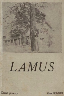 Lamus. 1908-1909, z. 1