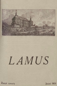 Lamus. 1909, z. 4