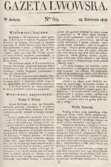 Gazeta Lwowska. 1818, nr 60