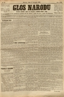 Głos Narodu. 1909, nr 27
