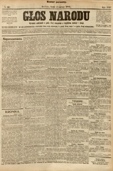 Głos Narodu (numer poranny). 1909, nr 34
