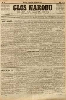 Głos Narodu. 1909, nr 42