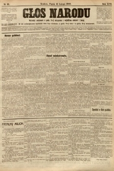 Głos Narodu. 1909, nr 43