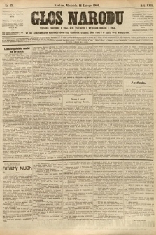 Głos Narodu. 1909, nr 45