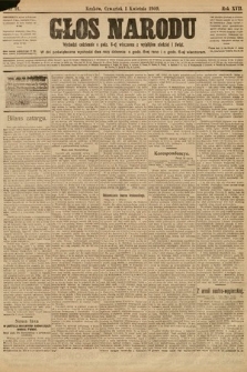 Głos Narodu. 1909, nr 91