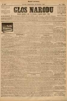 Głos Narodu (numer poranny). 1909, nr 115