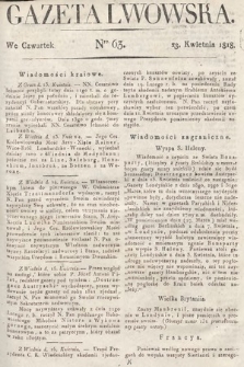 Gazeta Lwowska. 1818, nr 63