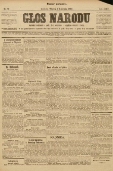 Głos Narodu (numer poranny). 1910, nr 89
