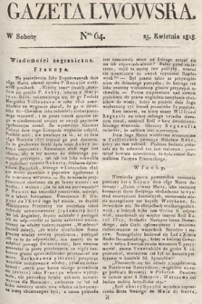 Gazeta Lwowska. 1818, nr 64