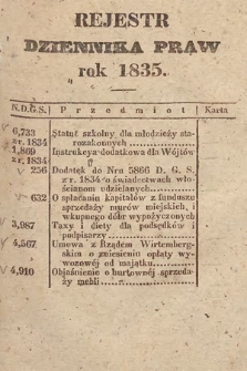 Dziennik Praw. 1835