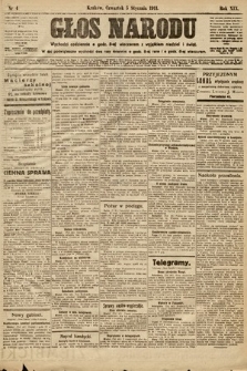 Głos Narodu. 1911, nr 4