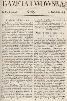 Gazeta Lwowska. 1818, nr 65