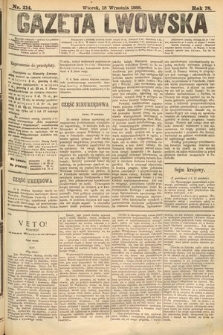 Gazeta Lwowska. 1888, nr 214