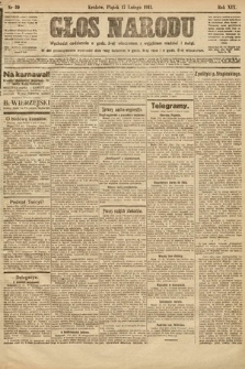 Głos Narodu. 1911, nr 39