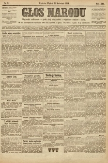 Głos Narodu. 1911, nr 91