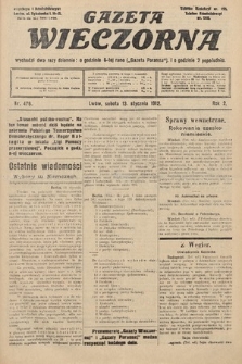 Gazeta Wieczorna. 1912, nr 476