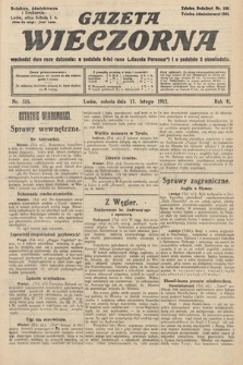 Gazeta Wieczorna. 1912, nr 535