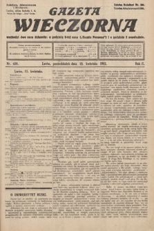 Gazeta Wieczorna. 1912, nr 630