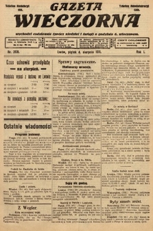 Gazeta Wieczorna. 1911, nr 208