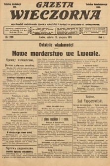 Gazeta Wieczorna. 1911, nr 222