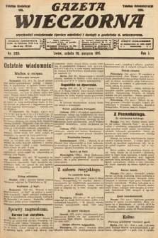 Gazeta Wieczorna. 1911, nr 233