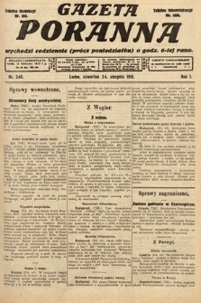 Gazeta Poranna. 1911, nr 240