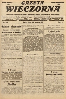 Gazeta Wieczorna. 1911, nr 243