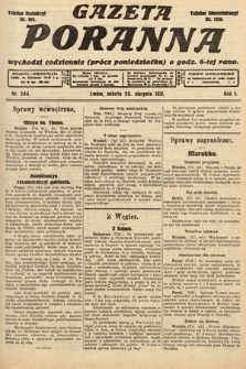 Gazeta Poranna. 1911, nr 244