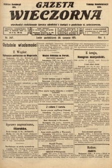 Gazeta Wieczorna. 1911, nr 247