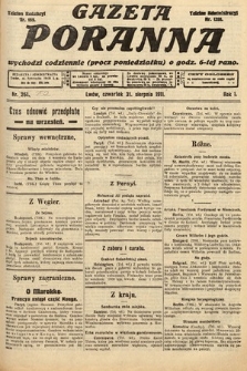 Gazeta Poranna. 1911, nr 252