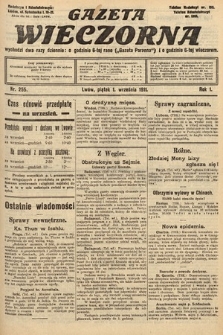 Gazeta Wieczorna. 1911, nr 255