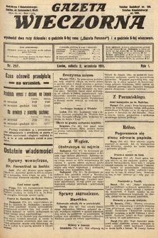 Gazeta Wieczorna. 1911, nr 257