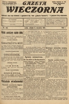 Gazeta Wieczorna. 1911, nr 261