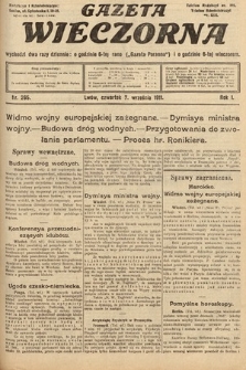 Gazeta Wieczorna. 1911, nr 265
