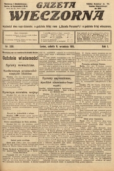 Gazeta Wieczorna. 1911, nr 268