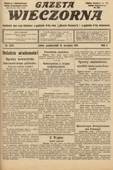 Gazeta Wieczorna. 1911, nr 270