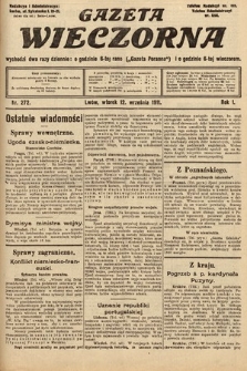 Gazeta Wieczorna. 1911, nr 272